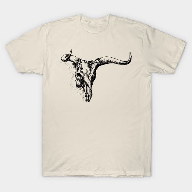 Steer Skull T-Shirt by SWON Design